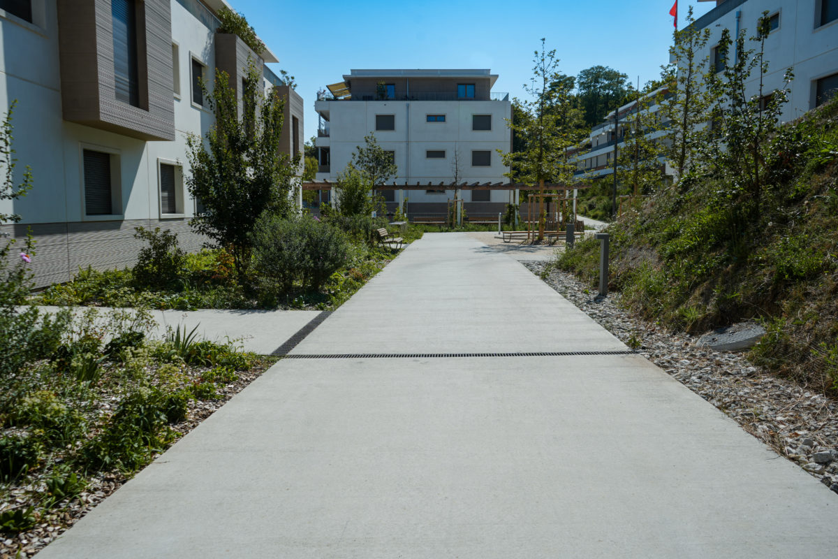 Aménagements extérieurs des Celliers, Satigny