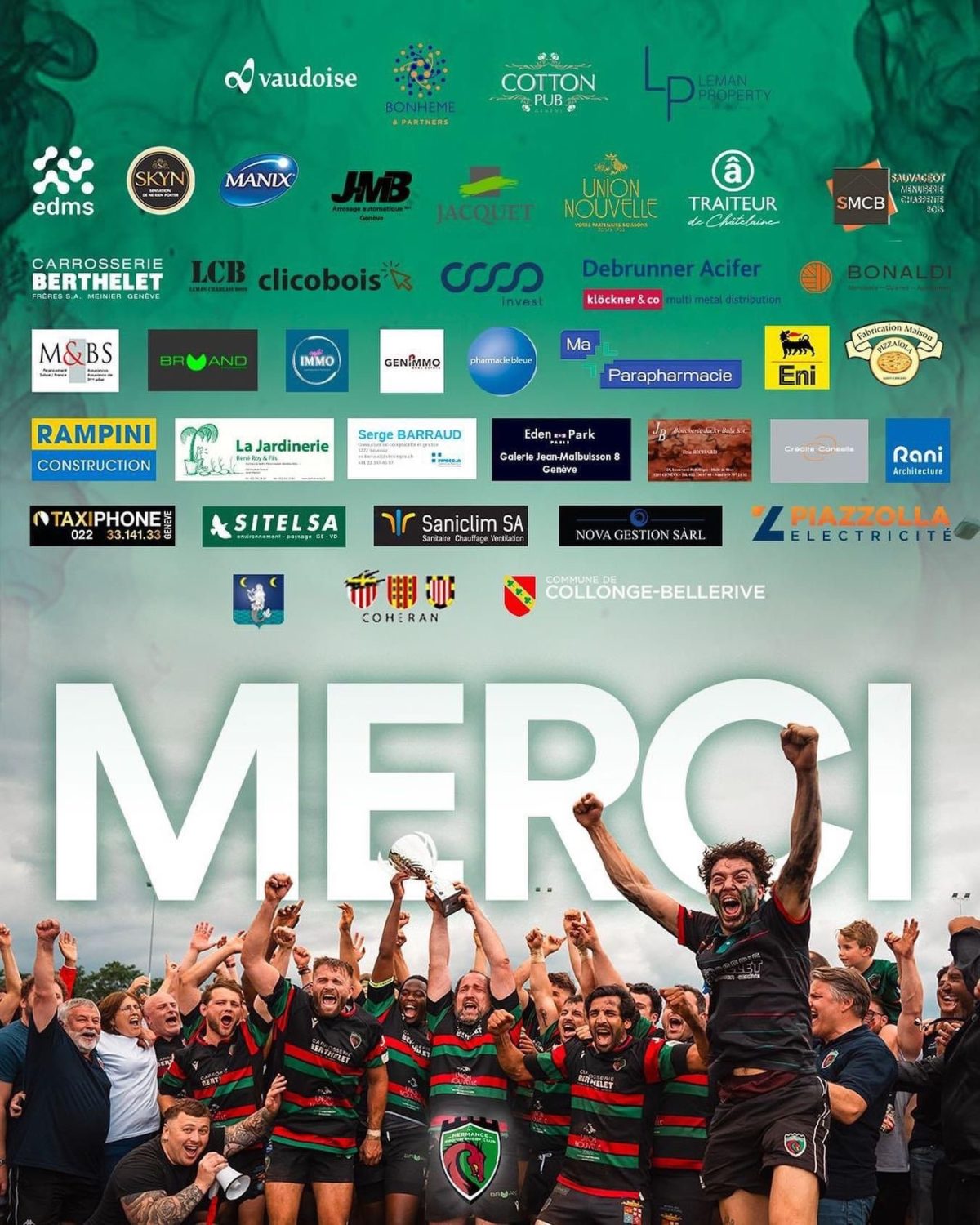 EDMS supporte le Hermance Région Rugby Club ! // 28.06.24